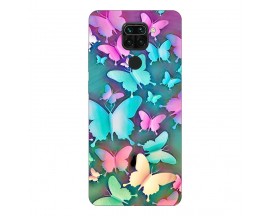 Husa Silicon Soft Upzz Print, Compatibila Cu Xiaomi Redmi Note 9, Colorfull Butterflies
