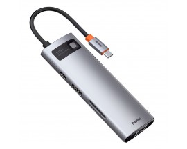 Baseus Metal Gleam 8in1 USB Type C PD 100 W / HDMI 4K 30 Hz / SD and microSD memory card reader / 3x USB 3.2 Gen 1 / RJ45 1 Gbps