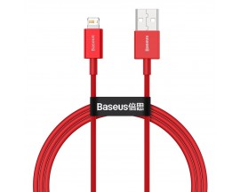 Cablu Date Incarcare Baseus Superior, Usb La Lightning, Lungime 1m, 2.4A, Rosu - CALYS-A09