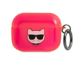 Husa Protectie Karl Lagerfeld Pentru Airpods Pro, Silicone Pink Choupette, Roz - 9009328