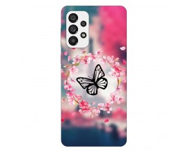 Husa Silicon Soft Upzz Print, Compatibila Cu Samsung Galaxy A73 5G, Butterfly