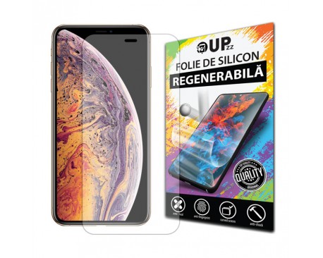 Folie Silicon Upzz Max, Compatibila Cu iPhone Xs Max, Regenerabila, Case Friendly