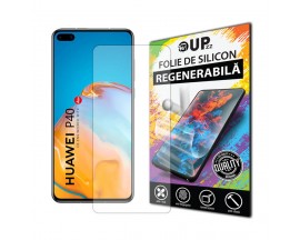 Folie Silicon Upzz Max, Compatibila Cu Huawei P40, Regenerabila, Case Friendly