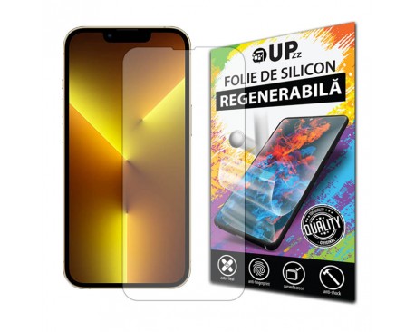 Folie Silicon Upzz Max, Compatibila Cu iPhone 13 Pro Max, Regenerabila, Case Friendly