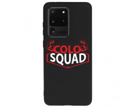 Husa Slim Upzz Colo Squad, Compatibila Cu Samsung Galaxy S20 Ultra, Negru
