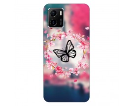 Husa Silicon Soft Upzz Print, Compatibila Cu Vivo Y15s, Butterfly