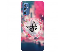 Husa Silicon Soft Upzz Print, Compatibila Cu Samsung Galaxy M52 5G, Butterfly