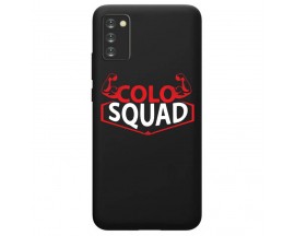 Husa Slim Upzz Colo Squad, Compatibila Cu Samsung Galaxy A02s, Negru