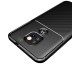 Husa Spate Upzz Carbon Rugged Auto Focus Pentru Motorola Moto G9 Play, Silicon, Negru