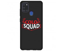 Husa Slim Upzz Colo Squad, Compatibila Cu Samsung Galaxy A21s, Negru