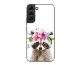 Husa Silicon Soft Upzz Print, Compatibila Cu Samsung Galaxy S22+ Plus, Cute Raccoon
