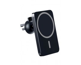 Suport Auto Upzz Trend Wireless Pentru Ventilatie, Compatibil Cu Magsafe Pentru iPhone, Putere 15W, Negru