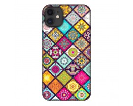 Husa Silicon Soft Upzz Print, Compatibila Cu iPhone 12 Mini, Floral