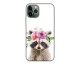 Husa Silicon Soft Upzz Print, Compatibila Cu iPhone 11 Pro, Cute Raccoon