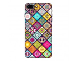 Husa Silicon Soft Upzz Print, Compatibila Cu iPhone 7 Plus / 8 Plus, Floral