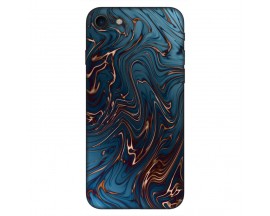 Husa Silicon Soft Upzz Print, Compatibila Cu iPhone 7  / 8, Blue Marble