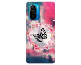 Husa Silicon Soft Upzz Print, Compatibila Cu Xiaomi Poco F3, Butterfly