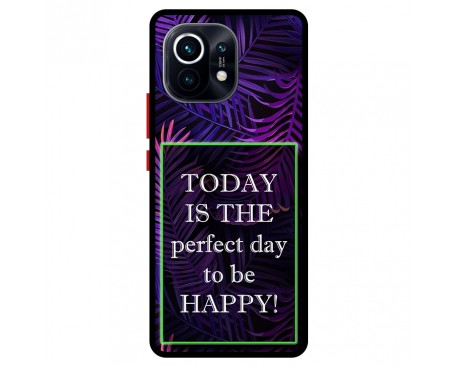 Husa Premium Spate Upzz Pro Anti Shock, Compatibila Cu Xiaomi Mi 11, Perfect Day, Rama Neagra