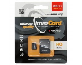 Card MicroSD Imro, UHS-3, Clasa 10, Capacitate Stocare 128 GB