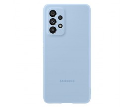 Husa Samsung Silicone Cover Pentru Samsung Galaxy A53 5G, Silicon Cu Microfibra La Interior, Artic Blue