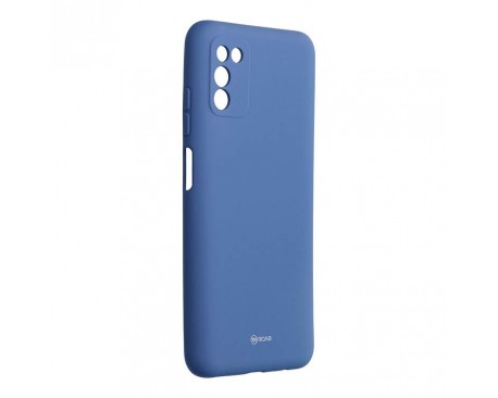 Husa Spate Roar Colorful Jelly, Compatibila Cu Samsung Galaxy A03s, Albastru Navy