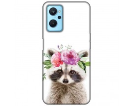 Husa Silicon Soft Upzz Print, Compatibila Cu Realme 9i, Cute Raccoon