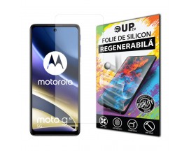 Folie Silicon Upzz Max, Compatibila Cu Motorola Moto G51 5G, Regenerabila, Case Friendly