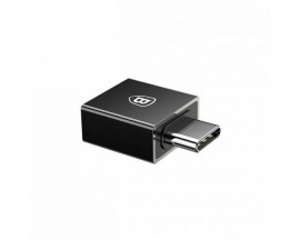 Adaptor Baseus Mini Exquisite USB Type C La USB, Black - CATJQ-B01