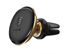 Suport Auto Premium Baseus Magnetic Gold Pentru Ventilatie Cu Prindere Pentru Cablu