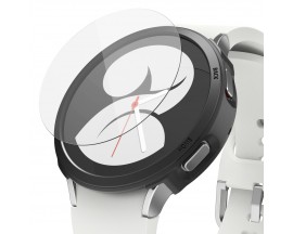 Set 4 bucati folie protectie ceas, Ringke, Sticla, Compatibil cu Samsung Galaxy Watch 4 40mm, Transparent