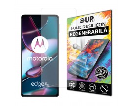 Folie Silicon Upzz Max, Compatibila Cu Motorola Edge 30 Pro, Regenerabila, Case Friendly