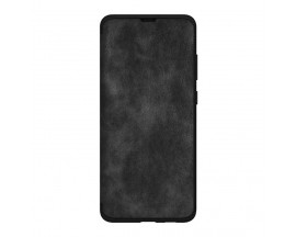 Husa Premium Flip Book Upzz Leather, Compatibila Cu Samsung Galaxy S21, Piele Ecologica, Negru