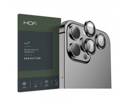 Protectie Camera Din Otel Hofi Camring Pro  Compatibila Cu iPhone 13 / 13 Pro, Negru