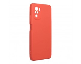 Husa Spate Forcell Silicon Lite Pentru Xiaomi Redmi Note 10, Alcantara La Interior, Roz