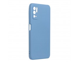 Husa Spate Forcell Silicon Lite Pentru Xiaomi Redmi Note 11, Alcantara La Interior, Albastru
