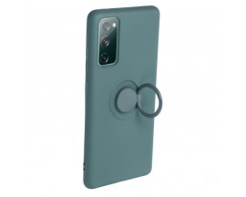 Husa Spate Forcell Ring, Compatibila Cu Samsung Galaxy S20 FE, Verde