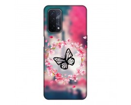 Husa Silicon Soft Upzz Print, Compatibila Cu Oppo A54/A74 5G, Butterfly