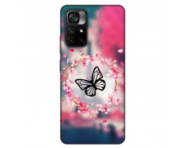 Husa Silicon Soft Upzz Print, Compatibila Cu Xiaomi Poco M4 Pro 5G, Butterfly