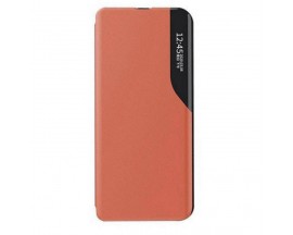 Husa Tip Carte Upzz Eco Book Compatibila Cu Xiaomi Redmi Note 11 Pro Plus 5G, Piele Ecologica - Orange