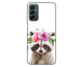 Husa Silicon Soft Upzz Print, Compatibila Cu Samsung Galaxy M23 5G, Cute Raccoon