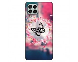 Husa Silicon Soft Upzz Print, Compatibila Cu Samsung Galaxy M53, Butterfly