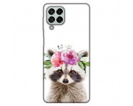 Husa Silicon Soft Upzz Print, Compatibila Cu Samsung Galaxy M53, Cute Raccoon