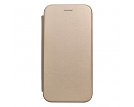 Husa Flip Carte Cu Magnet Lux Upzz Compatibila Cu Samsung Galaxy M23 5g, Piele Ecologica, Gold