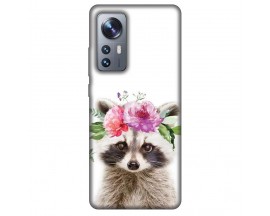 Husa Silicon Soft Upzz Print, Compatibila Cu Xiaomi 12X, Cute Raccoon