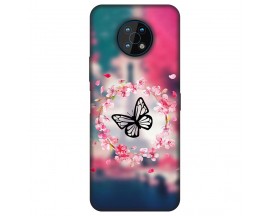 Husa Silicon Soft Upzz Print, Compatibila Cu Nokia G50, Butterfly