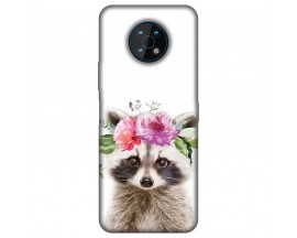 Husa Silicon Soft Upzz Print, Compatibila Cu Nokia G50, Cute Raccoon