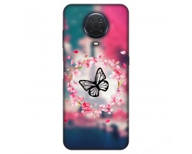 Husa Silicon Soft Upzz Print, Compatibila Cu Nokia G20, butterfly