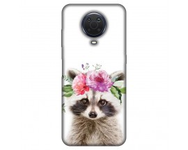 Husa Silicon Soft Upzz Print, Compatibila Cu Nokia G20, Cute Raccoon