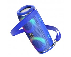 Boxa Portabila Bluetooth Hoco Sports, Iluminare LED, Albastru - HC12