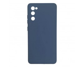 Husa Premium Upzz No Logo Soft Silicon, Compatibila Cu Samsung Galaxy S20 FE, Interior Alcantara, Albastru